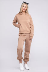 Drop Shoulder Hoodie & Pants - Brenlee The  Boutique 