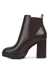 BOLT BLOCK HEELED CHELSEA BOOT - Brenlee The  Boutique 