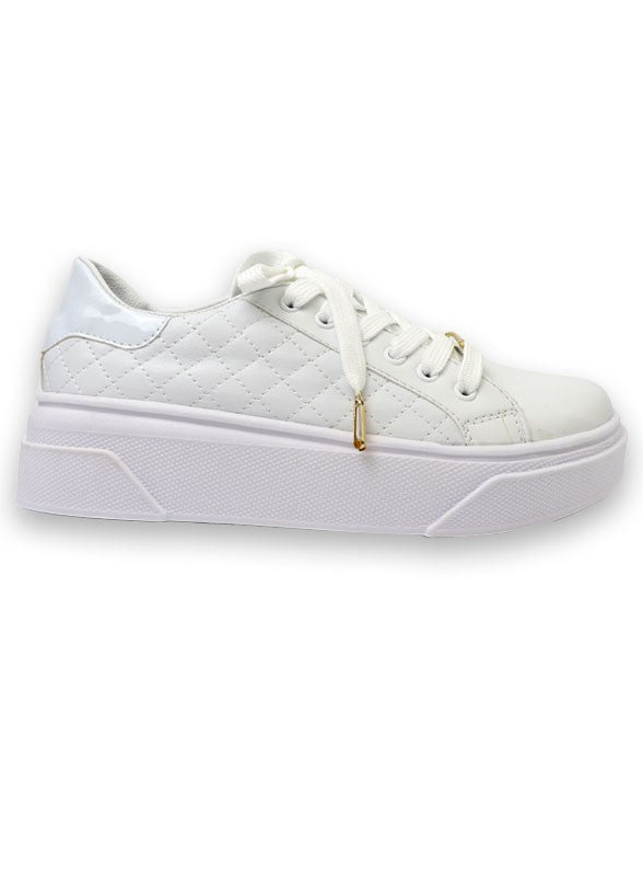 Quilted Platform Sneaker - Brenlee The  Boutique 