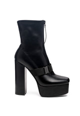 BOOMER CHUNKY HIGH BLOCK HEEL BOOTS - Brenlee The  Boutique 