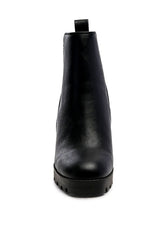 BOLT BLOCK HEELED CHELSEA BOOT - Brenlee The  Boutique 