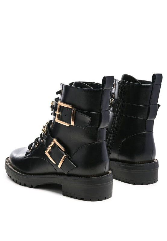 BILLY ATTA GIRL METAL CHAIN DETAIL BIKE BOOT - Brenlee The  Boutique 