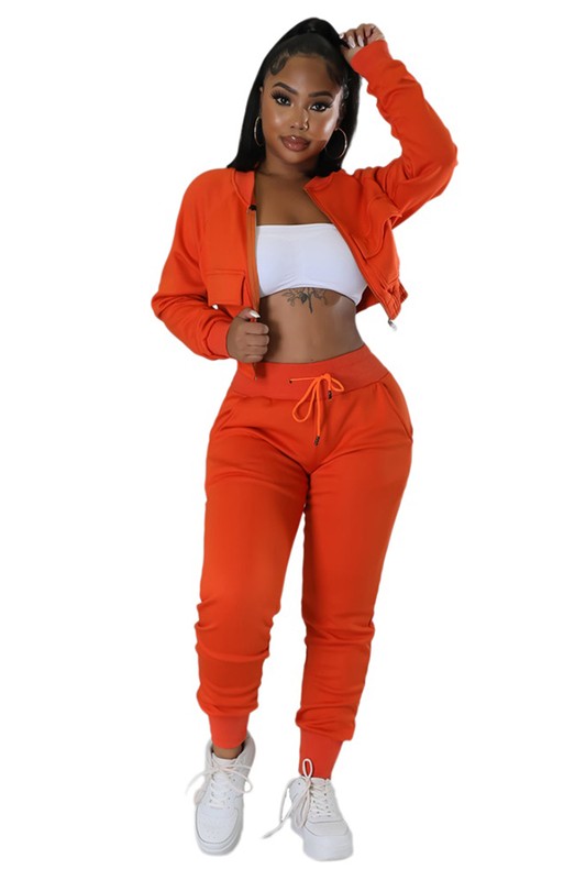 TOP TWO PIECE PANT SET - Brenlee The  Boutique 