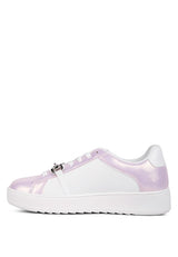 Nemo Contrasting Metallic Faux Leather Sneakers - Brenlee The  Boutique 