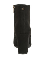 Alysia Block Heel Ankle Boots - Brenlee The  Boutique 