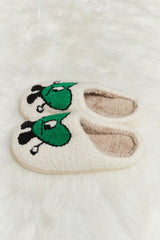 Bad Bunny Heart Print Plush Slippers