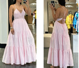 PENELOPE POWDER PINK MAXI DRESS