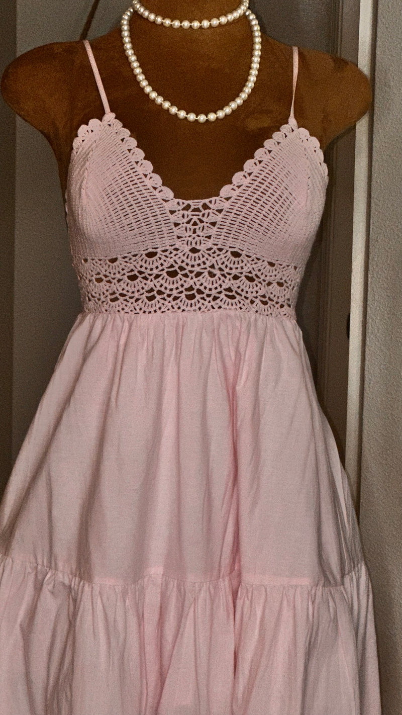 PENELOPE POWDER PINK MAXI DRESS