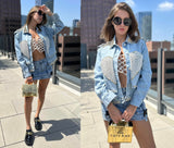 Rock my pearls jean jacket