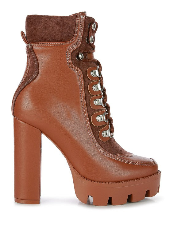 YETI HIGH HEEL LACE-UP BIKER BOOT - Brenlee The  Boutique 