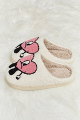 Bad Bunny Heart Print Plush Slippers