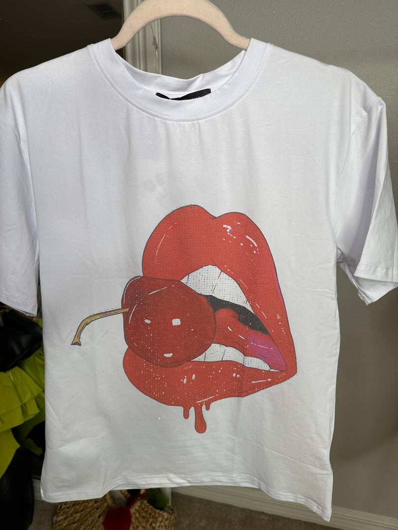 Sexy Cherry Lips Tshirt