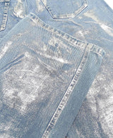 SILVER METALLIC  JEAN - Brenlee The  Boutique 