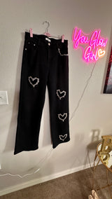 BLACK JEAN HEART COLLECTION - Brenlee The  Boutique 