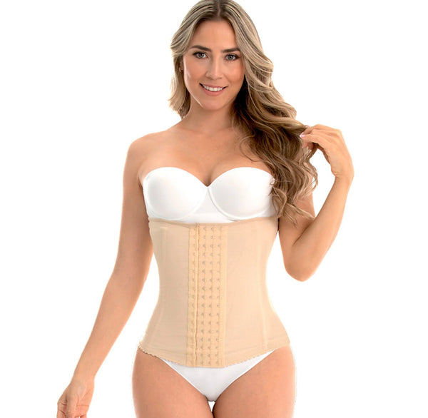 C4057 - WAIST TRAINER , STRAP LESS , FREE BUST, COVERED BACK - Brenlee The  Boutique 