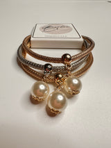 Beautiful set  of 3 tones bracelet - Brenlee The  Boutique 