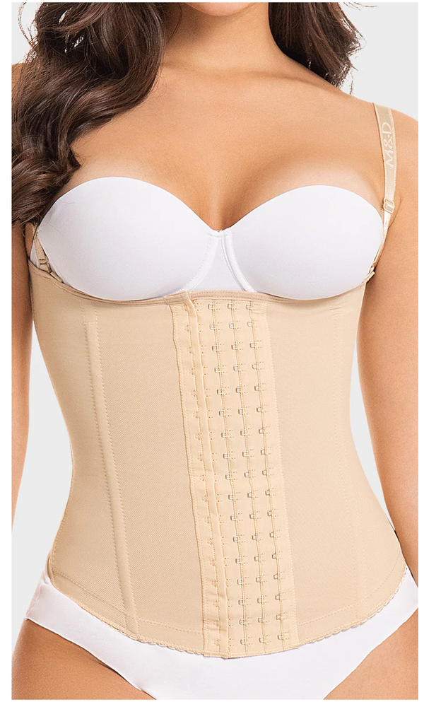 C4053 - WAIST TRAINER , FREE BUST, COVERED BACK AND STRAPS - Brenlee The  Boutique 