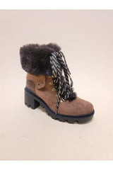 VINI-FUR COMBAT BOOTIES - Brenlee The  Boutique 