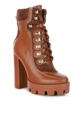 YETI HIGH HEEL LACE-UP BIKER BOOT - Brenlee The  Boutique 