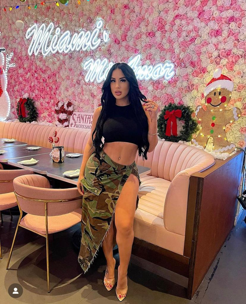 Camo sexy skirt - Brenlee The  Boutique 