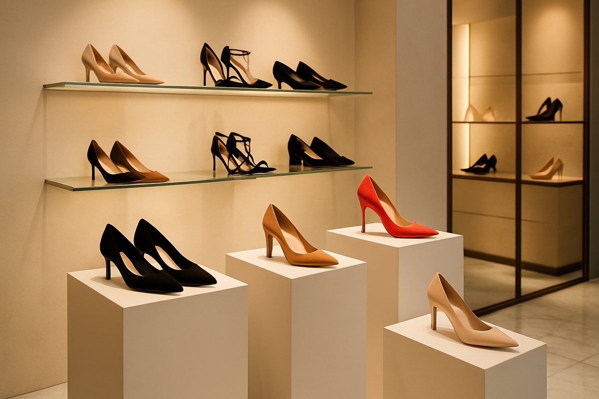 shoes display beautiful and sexy