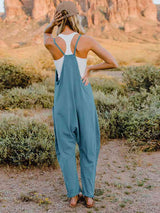 Double Take  V-Neck Sleeveless Jumpsuit with Pocket - Brenlee The  Boutique 