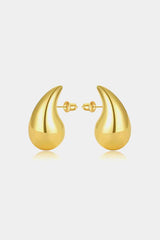 Water Drop Brass Earrings - Brenlee The  Boutique 