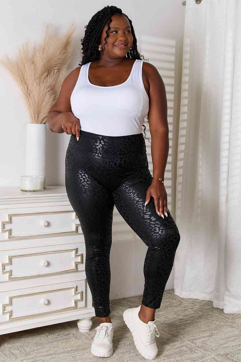 Double Take High Waist Leggings - Brenlee The  Boutique 