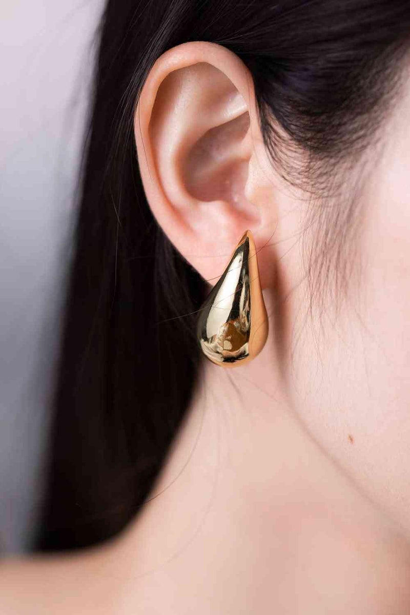 Big Size Water Drop Brass Earrings - Brenlee The  Boutique 