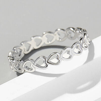 Heart Shape 925 Sterling Silver Ring - Brenlee The  Boutique 