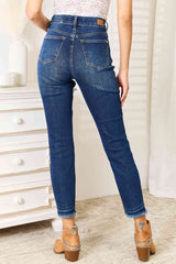 Judy Blue Full Size High Waist Released Hem Slit Jeans - Brenlee The  Boutique 