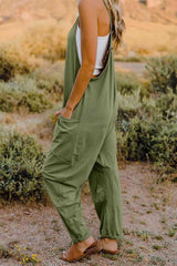 Double Take  V-Neck Sleeveless Jumpsuit with Pocket - Brenlee The  Boutique 