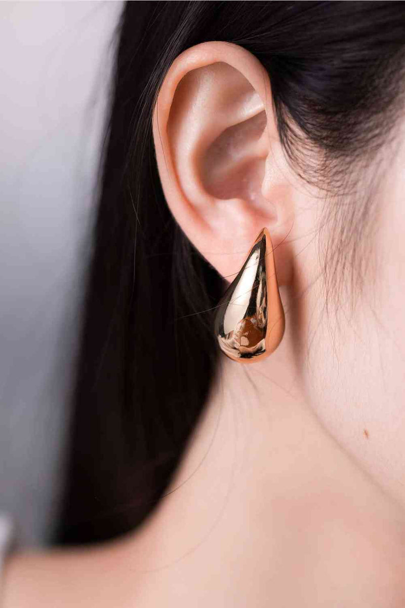 Big Size Water Drop Brass Earrings - Brenlee The  Boutique 