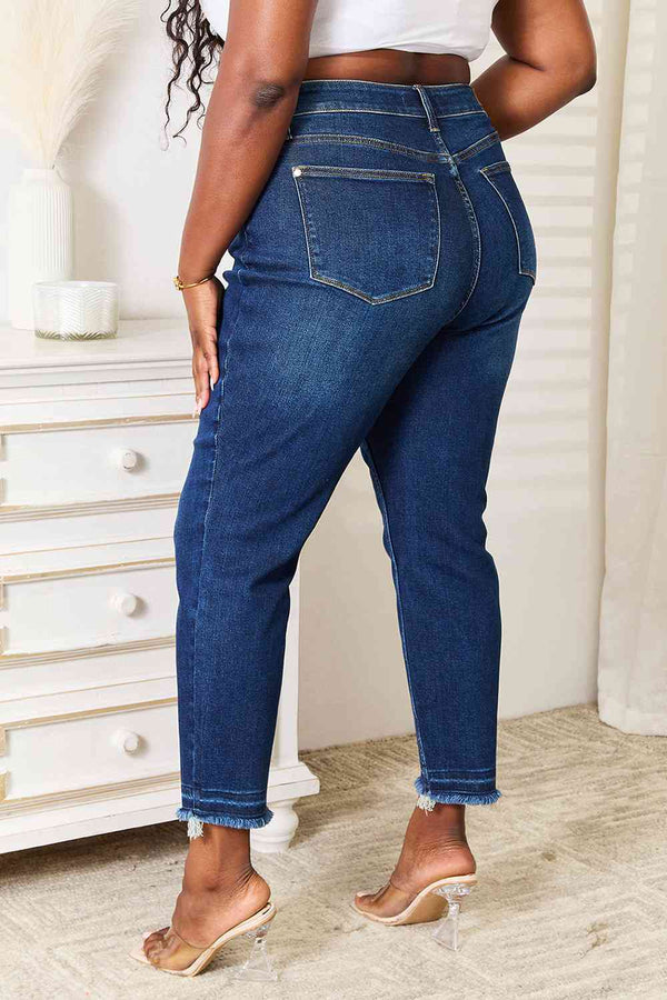 Judy Blue Full Size High Waist Released Hem Slit Jeans - Brenlee The  Boutique 