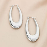 Stainless Steel Hinged Hoop Earrings - Brenlee The  Boutique 